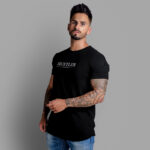 T-Shirt para Homem em Algodão Premium Regular Fit - Twobrothers Hustler - Lado